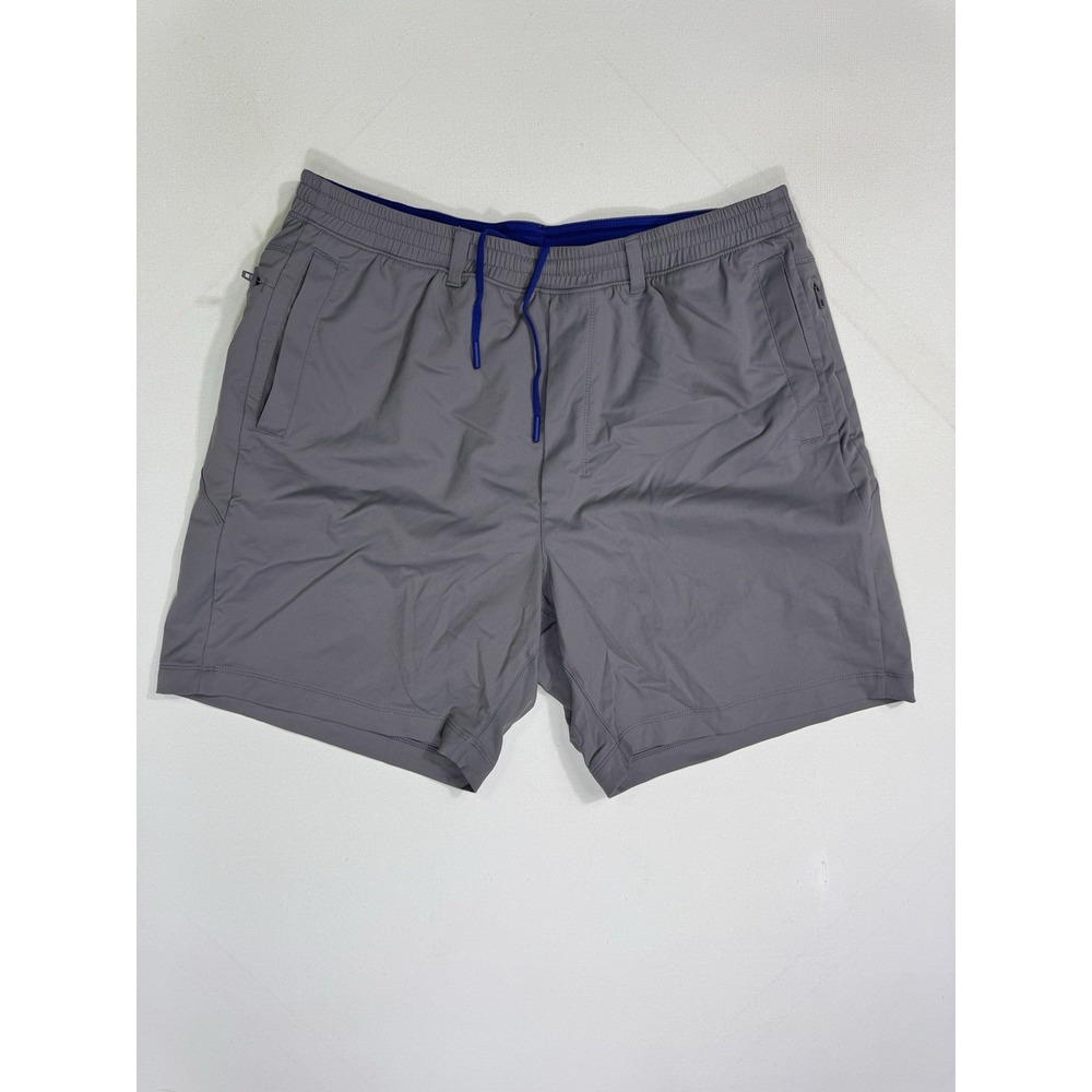 Birddogs Boom Classic Mens 3XL Gray Lined Athletic Gym Shorts 7" Inseam Workout